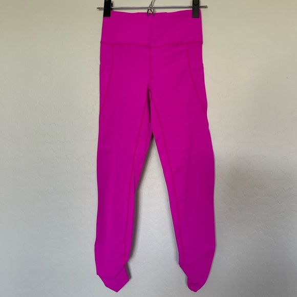 Free People Solid Wave Rider Legging In Living Magenta XS - Picture 2 of 8